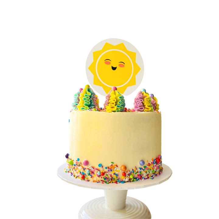 Happy Sun Cake Topper