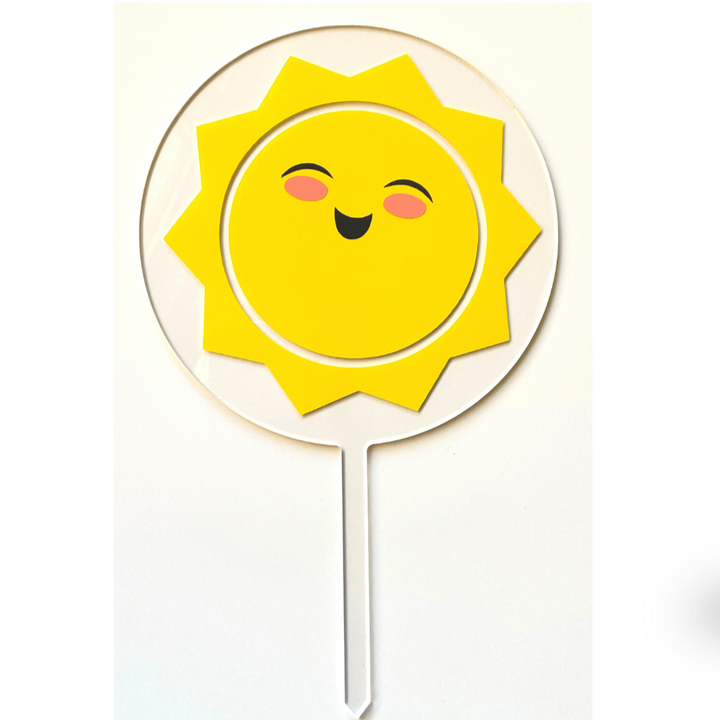 Happy Sun Cake Topper