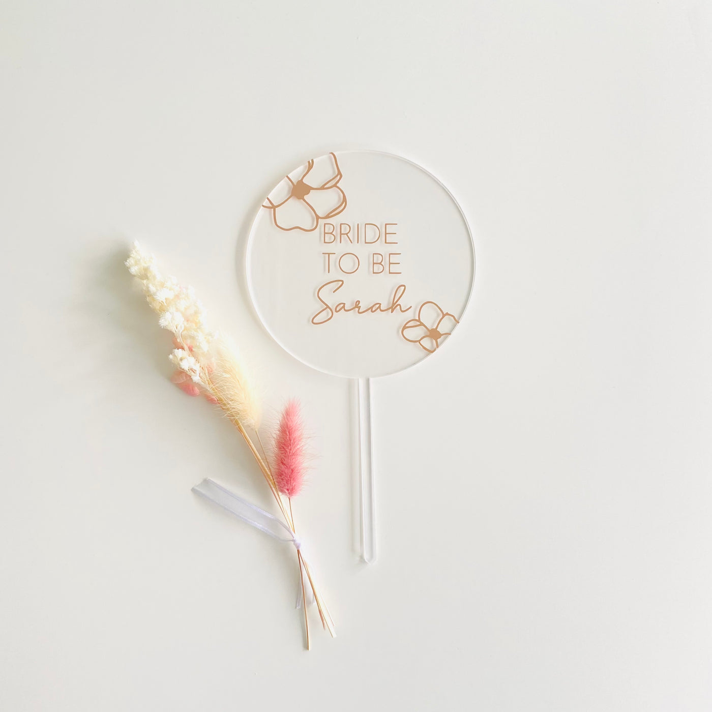 Bride to Be Acrylic Topper