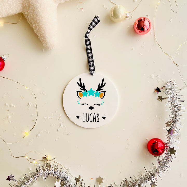 Personalized Reindeer Ornament