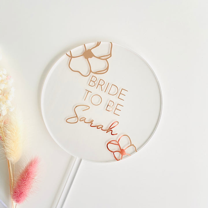 Bride to Be Acrylic Topper