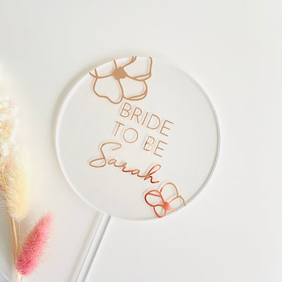 Bride to Be Acrylic Topper