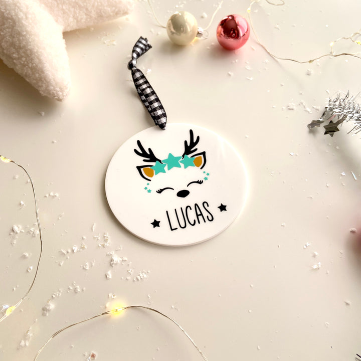 Personalized Reindeer Ornament