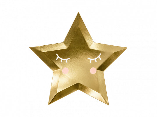 Plates - gold star